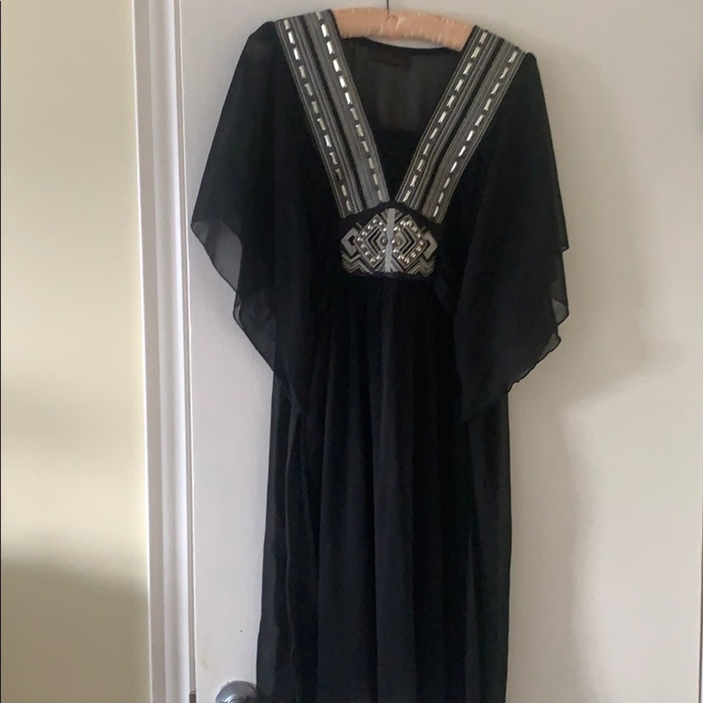 Sheer black tunic